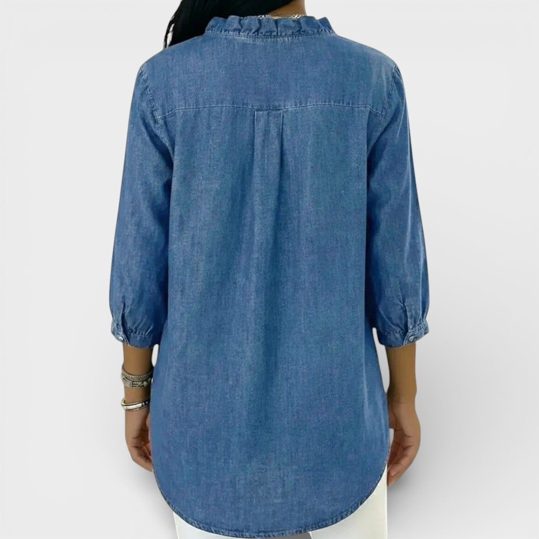 Heather | Elegant Ruffled Blouse