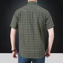 Austin | Elegant Short Sleeve Checkered Shirt
