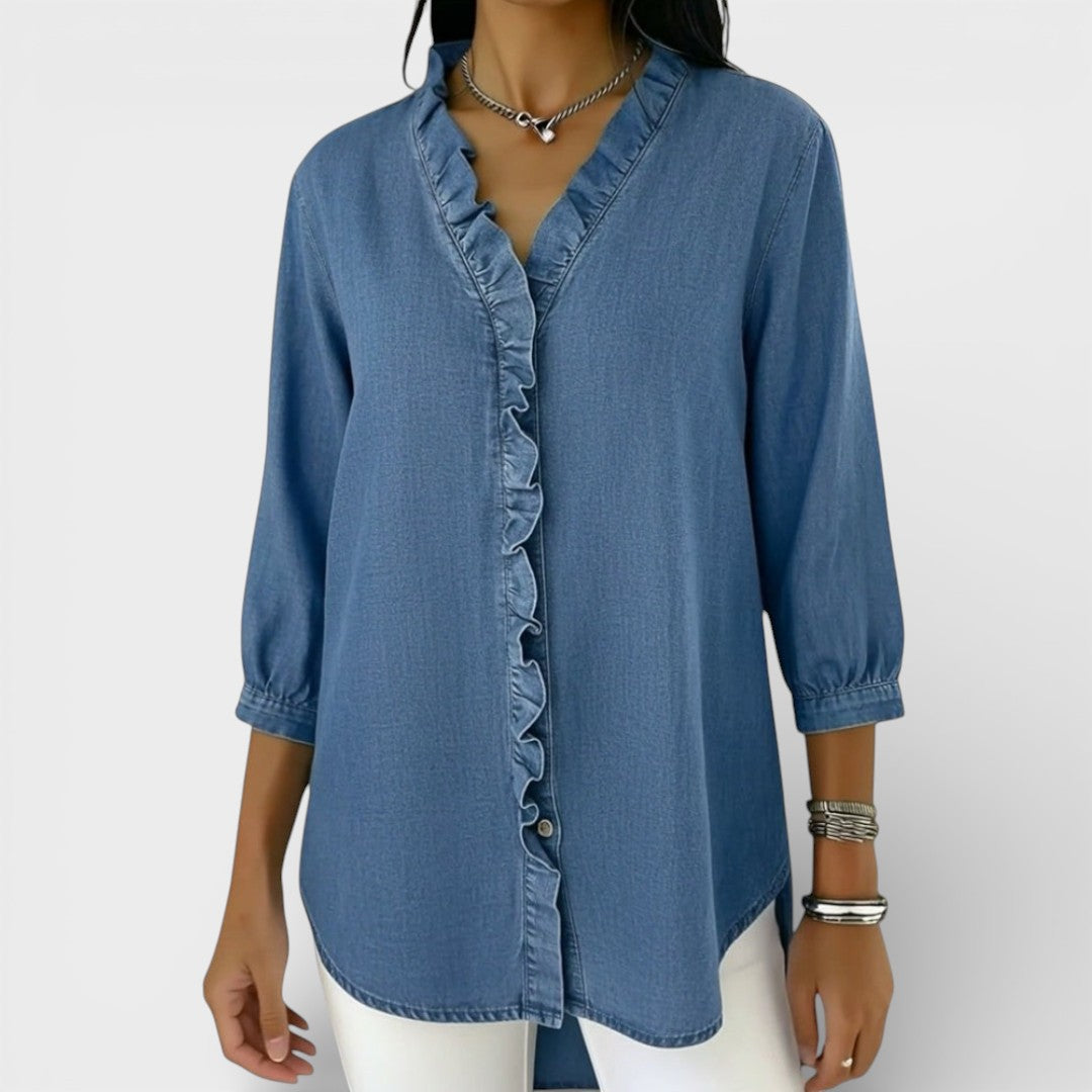 Heather | Elegant Ruffled Blouse