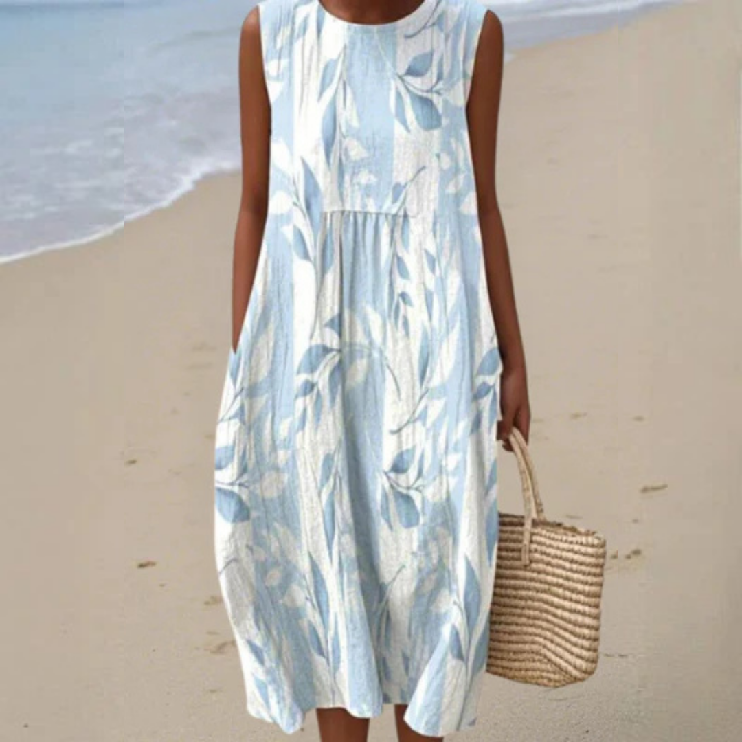 Joy | Leafy Midi Dress